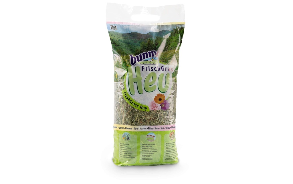 Bunny Nature Herbe fraîche Foin Fleurs 500 g