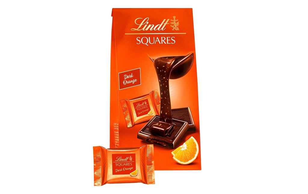 Lindt Pralines au chocolat Squares Dark Orange 138 g