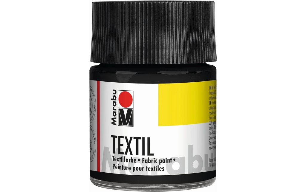 MARABU Textile 50 ml noir (50 pces)