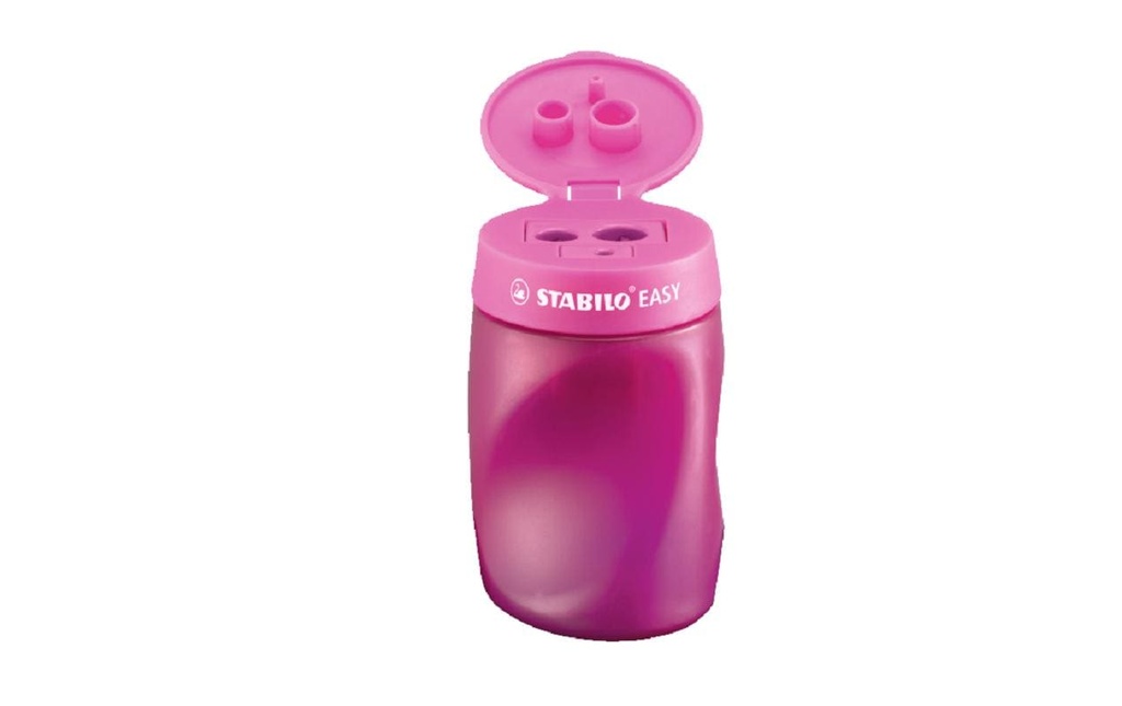 STABILO Taille-crayon Aiguisoir EASY 3 en 1 droitiers Rose