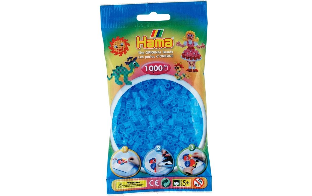 Hama Perles à repasser Midi, 1000 pièces Aqua