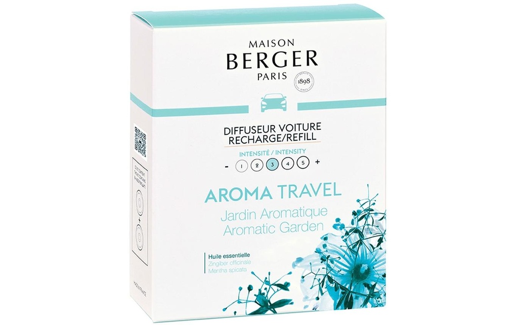 Maison Berger Diffuseur automatique Recharge Voyage Jardin Aromatique 2 pièces