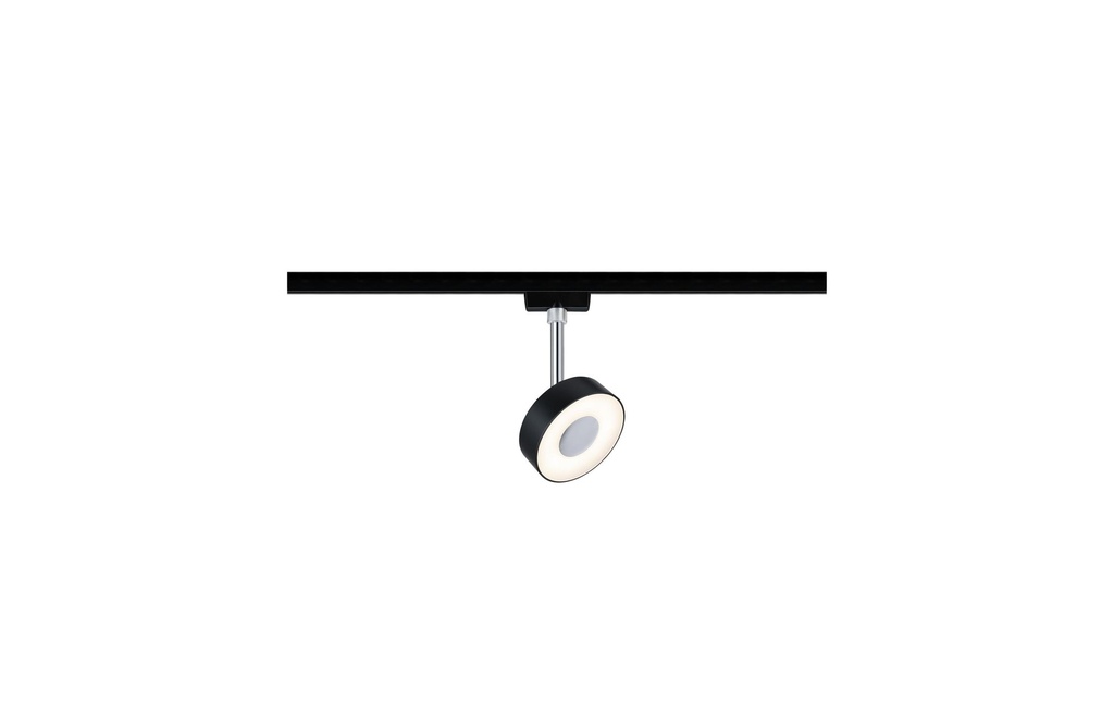 Paulmann Spot LED sur rail URail Circle, 5.3 W, 2700 K, noir