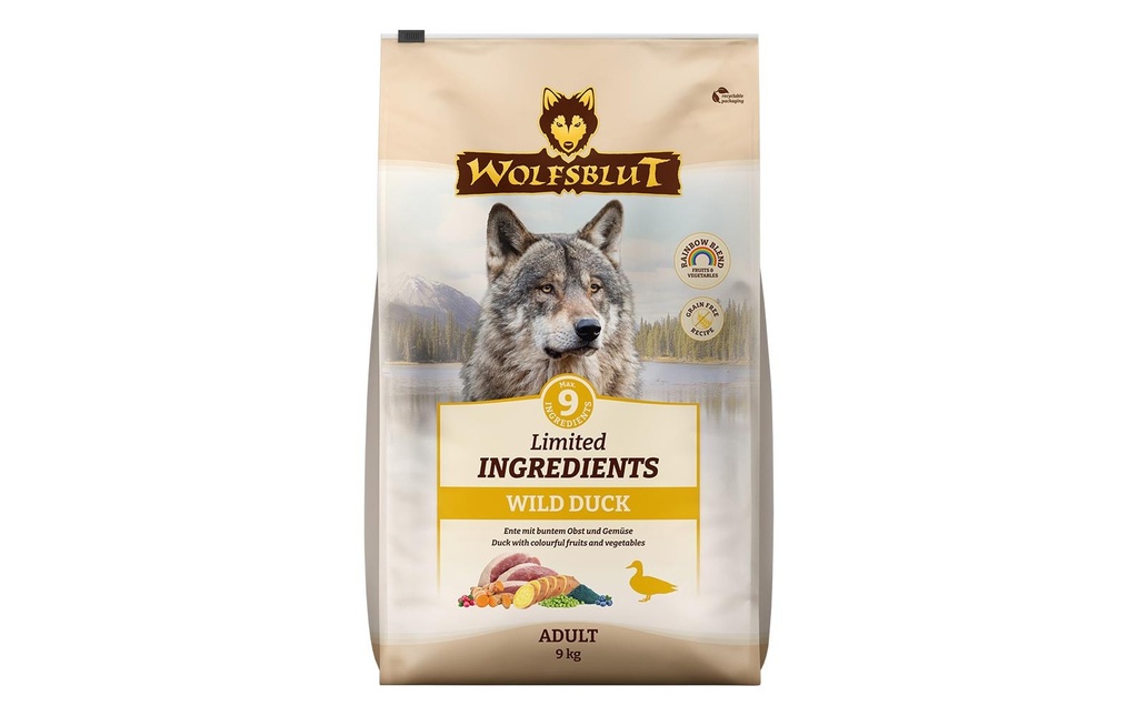 Wolfsblut Alimentation sèche Adult Wild Duck 9 kg