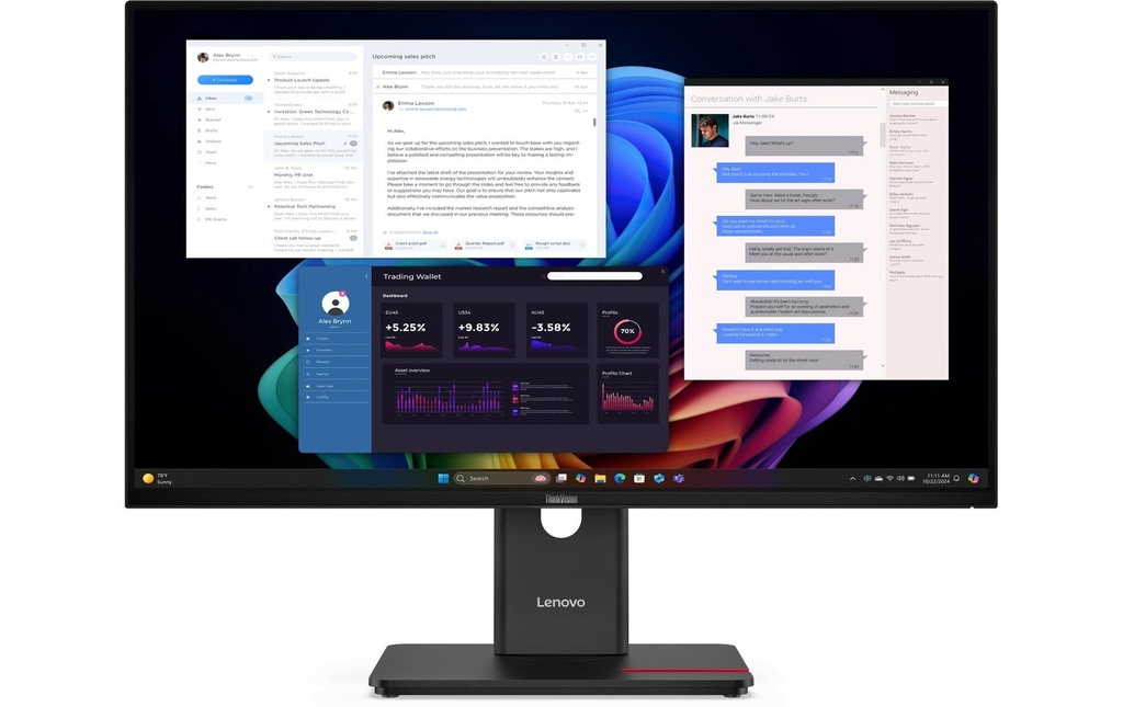Lenovo Moniteur ThinkVision T27UD-40 27 , 3840 x 2160 (Ultra HD 4K)