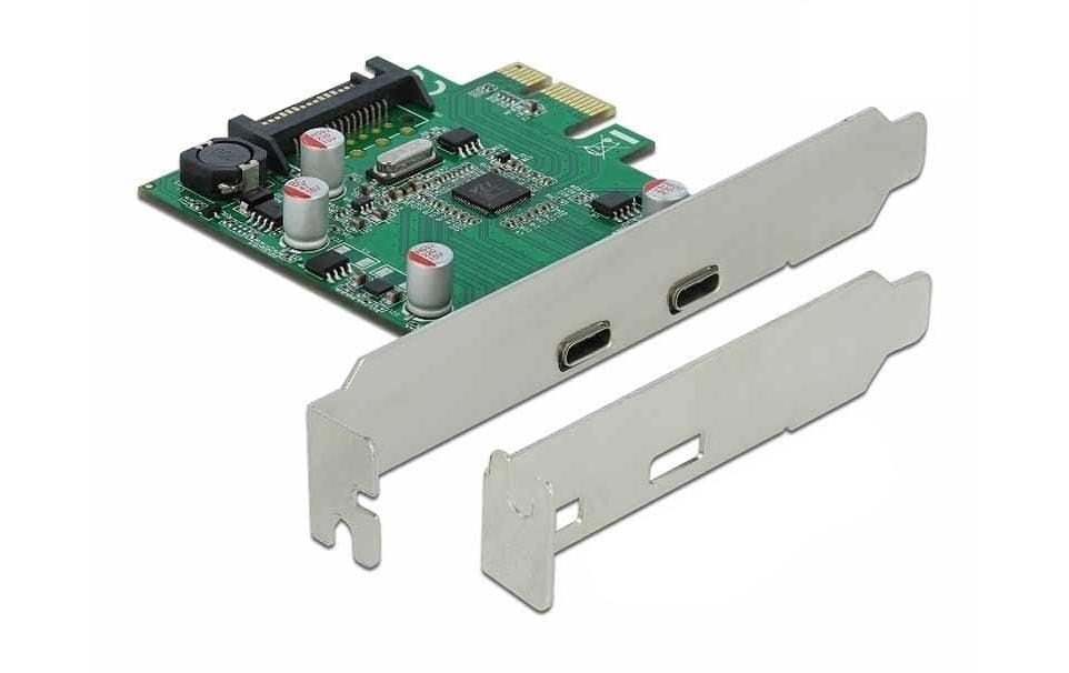 Delock Carte PCI Express 90493 USB-C - 2 Port, LP