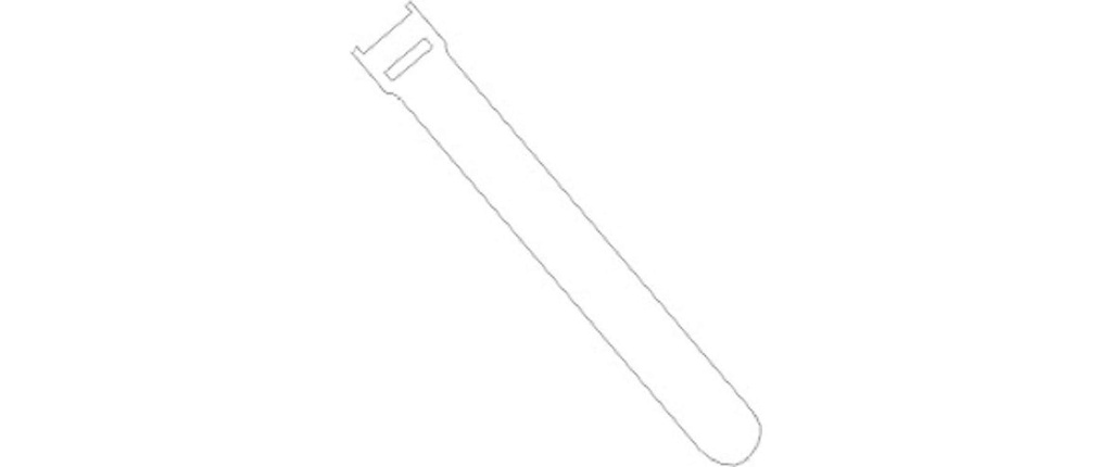 FASTECH Serre-câble auto-agrippant ETK-3-3 13 x 250 mm Blanc, 100 pièces