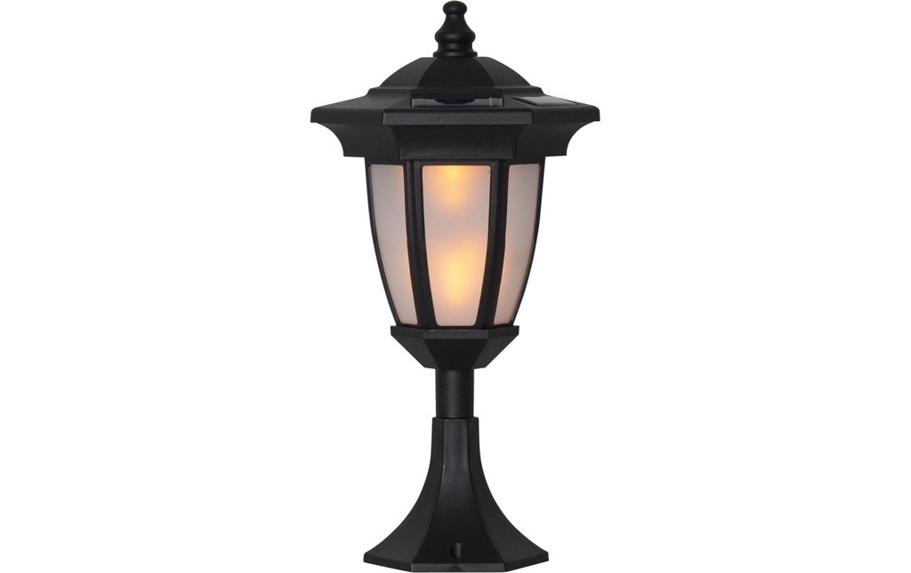 Star Trading Éclairage de jardin Solar Flame, Noir