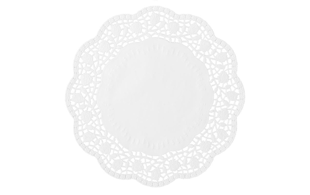 Demmler Napperons Rose 6 Pièce/s, Blanc, 22 cm