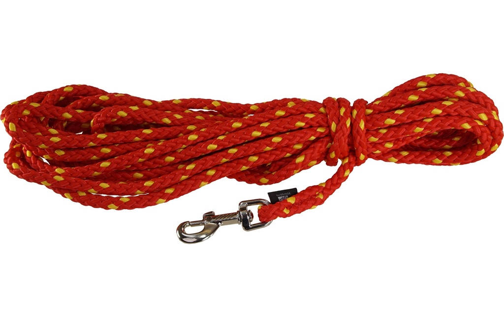Grossenbacher Longe 1 cm / 10 m, Rouge/Jaune