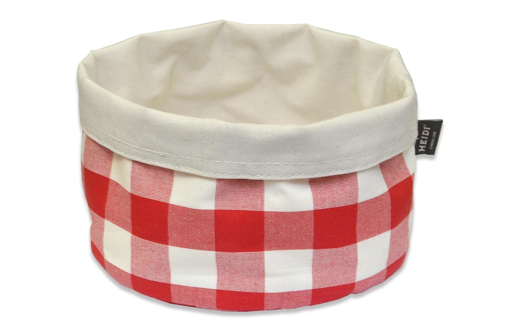 Heidi Cheese Line Sac à pain pour fondue Rondo Vichy Ø 20cm Rouge