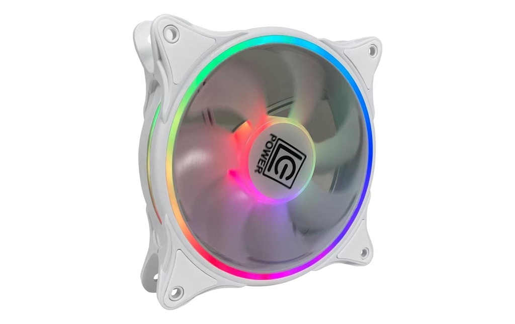 LC-Power Ventilateur PC LC-CF-120-ARGB-W Blanc