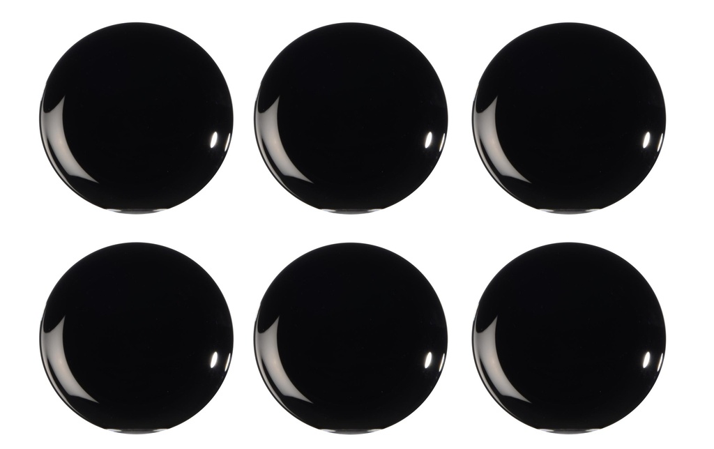 Arcoroc Assiettes pour le petit-déjeuner et à dessert Evolution Ø 19 cm, Noir