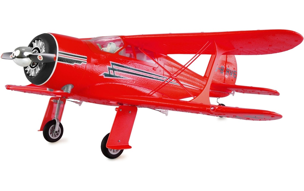 Amewi Avion à moteur AMXflight Beech D17s Rouge, 3D, 6G, RTF