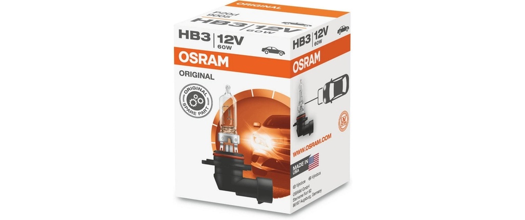 OSRAM Ampoule HB3 12V 60W P20d Voiture de tourisme