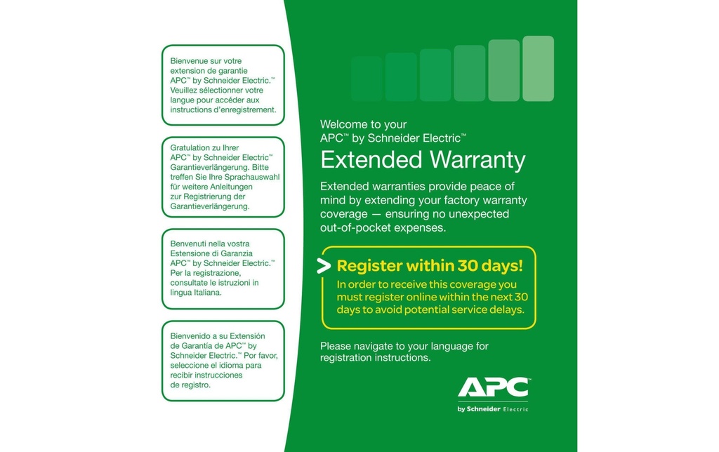 APC Extension de garantie WBEXTWAR3YR-SP-05 3 ans