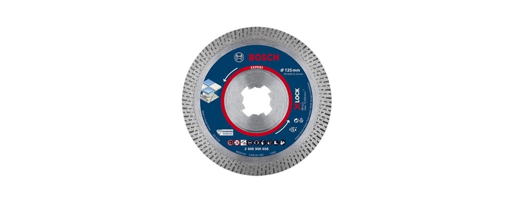 Bosch Professional Disque de coupe diamanté EXPERT HardCeramic X-LOCK, 125 mm