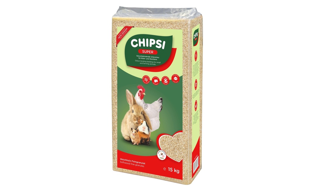 CHIPSI Litière Super granulés, 15 kg
