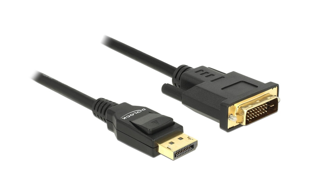 Delock Câble DisplayPort – DVI-D, 1 m 4K/30Hz, passif