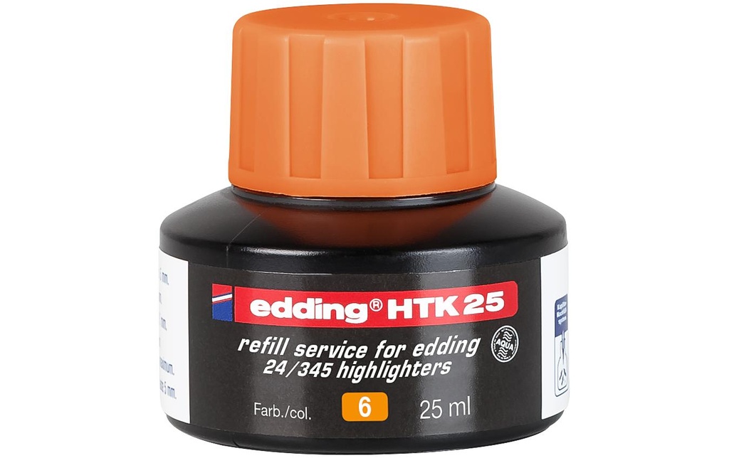 edding Encre de recharge HTK25 25 ml, Orange