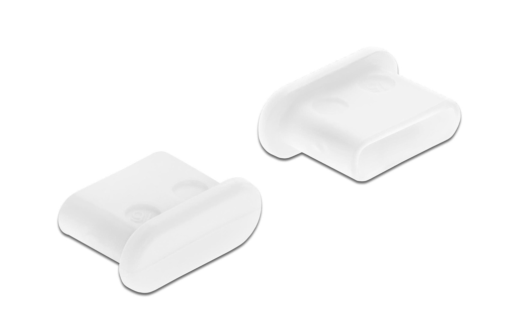 Delock Fiche borgne USB-C 10 pièces blanches sans poignée