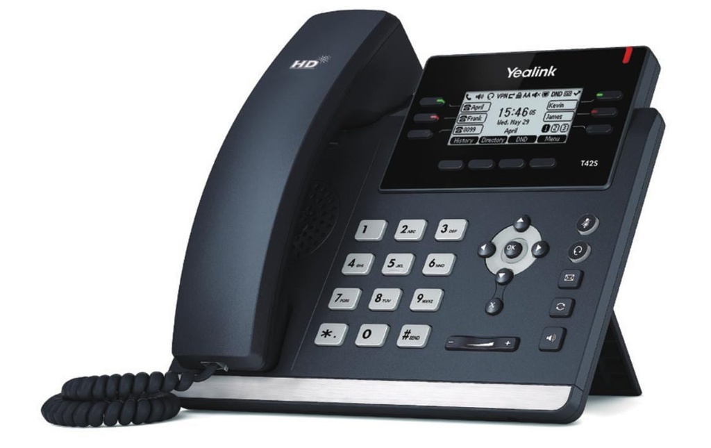 Yealink Téléphone de bureau SIP-T42U Gris