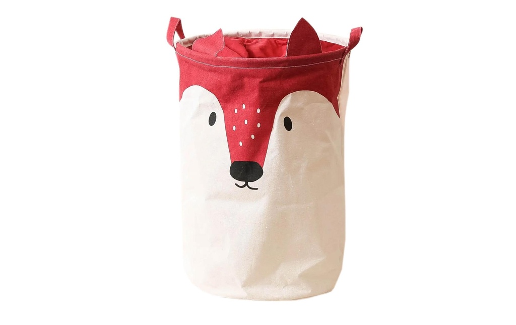 Esmée Panier de rangement Renard Beige/Rouge, 47 cm