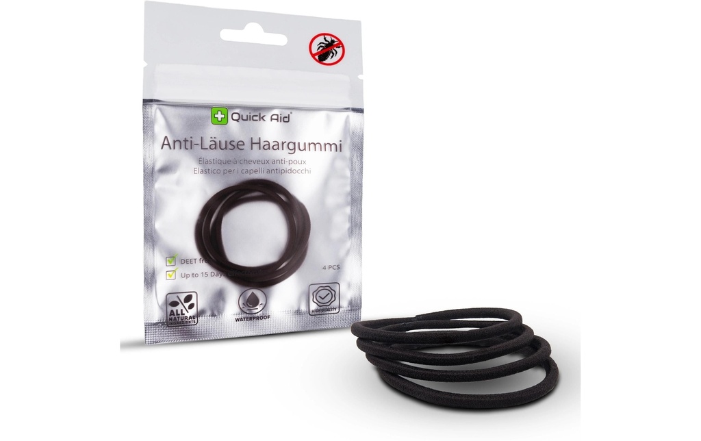 Quick Aid Insectifuge Chouchou anti-poux noir 4 Pièce/s