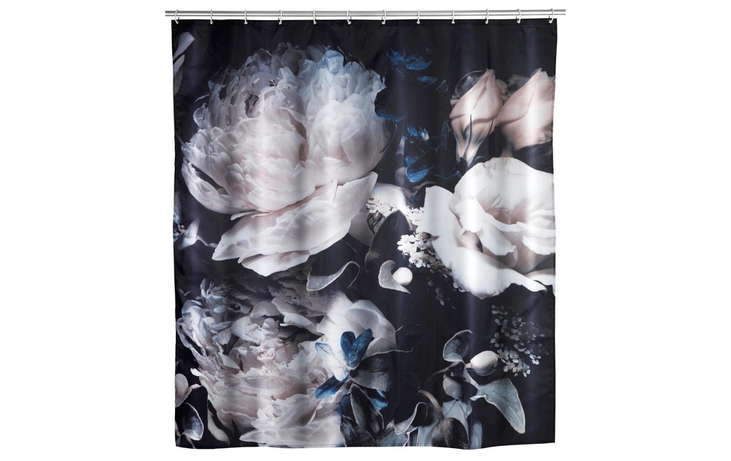 Wenko Rideau de douche Peony anti-moisissure 180 x 200 cm