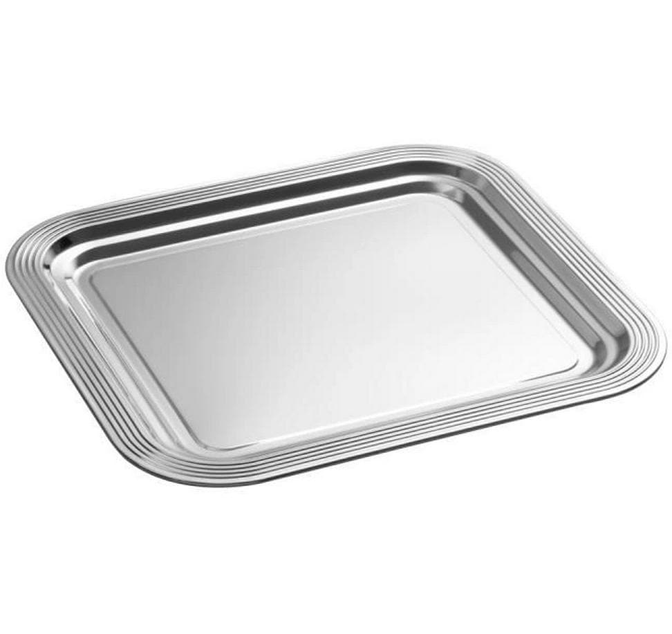 APS Plateau de service Classic 35.4 x 32.5 x 1.5 cm, argenté