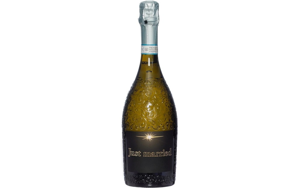 Dreams and Fantasy Idea regalo Prosecco dark Just married 750 ml