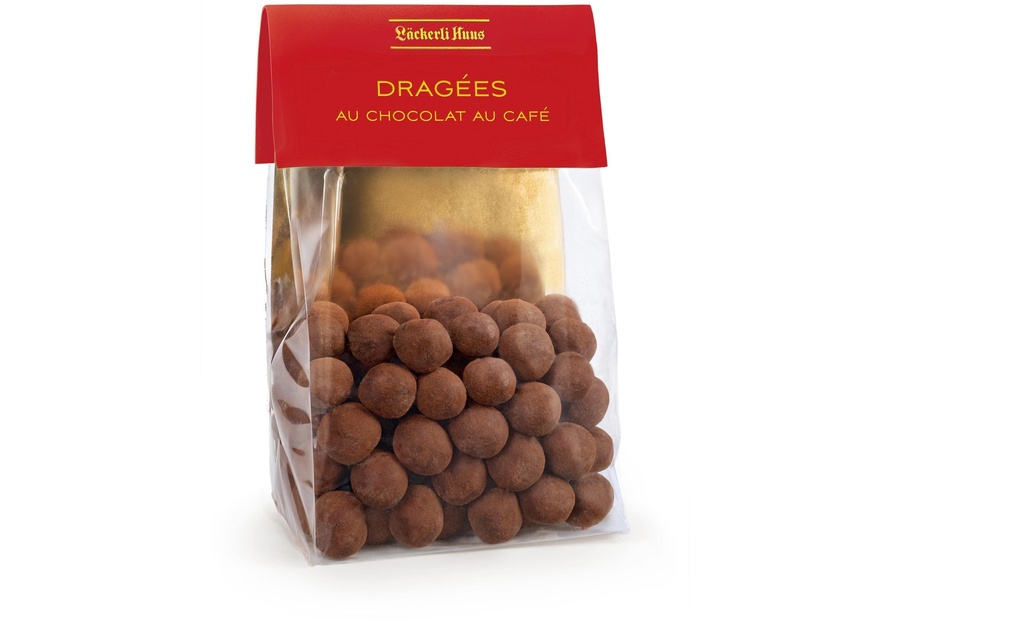 Läckerli Huus Pralines au chocolat Dragées au chocolat au café 140 g