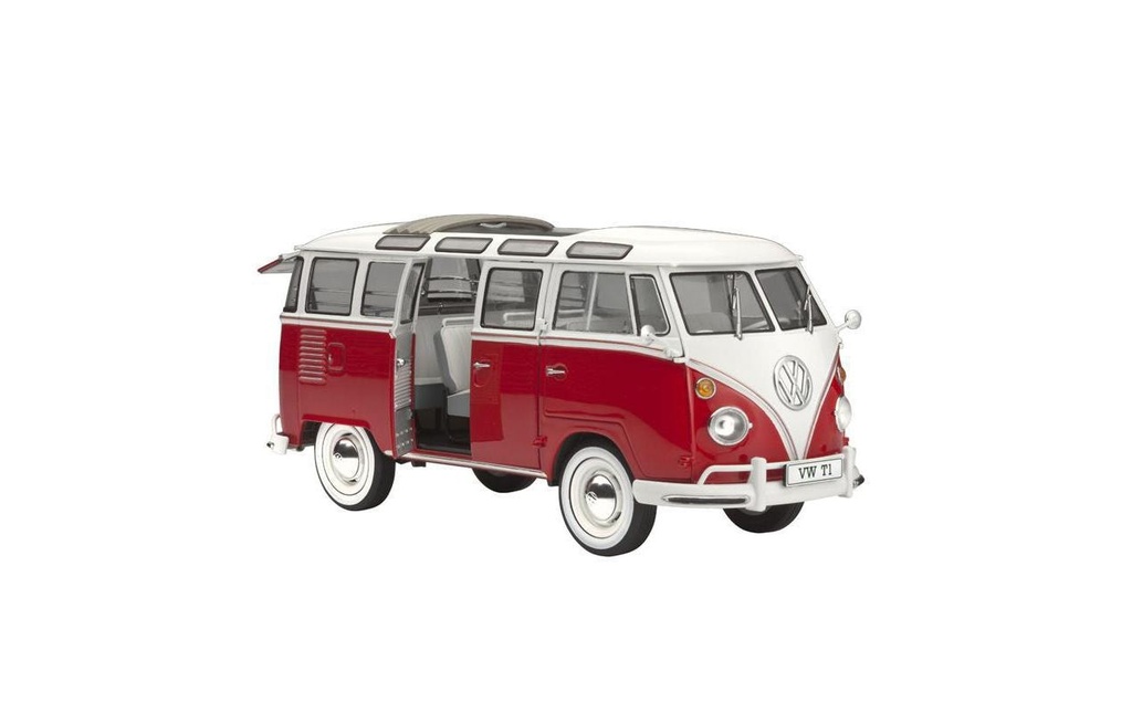 Revell Kits de montage Model-Set VW T1 Samba Bus 1:24