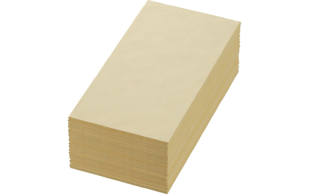 Duni Serviettes en papier Tissue 40 cm x 40 cm, 250 Pièce/s, Crème