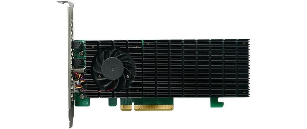 Highpoint Contrôleur RAID SSD6202A PCI-Ex8v3 - 2x M.2 NVMe, bootable