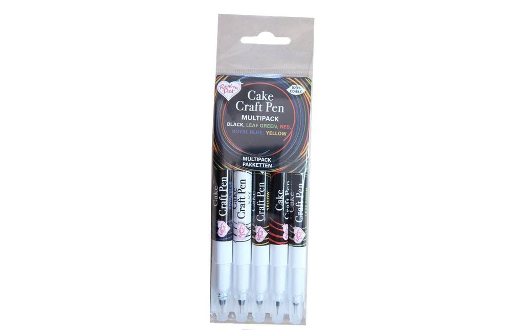 BackshopSchweiz Crayons alimentaires Bleu/Noir/Rouge/Vert/Jaune