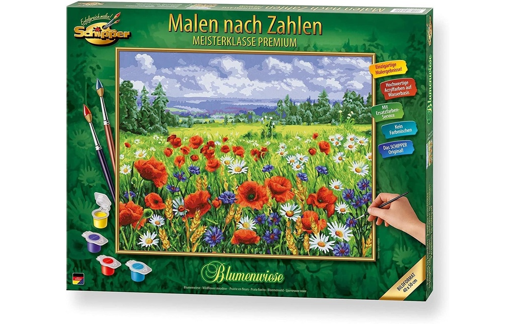 Schipper Peinture avec chiffres Prairie en fleurs