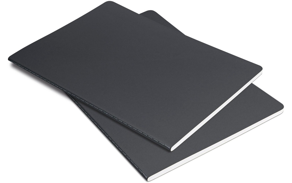 Sigel Bloc-notes Linescape NEO 2 pcs. A5, À carreaux, Gris foncé