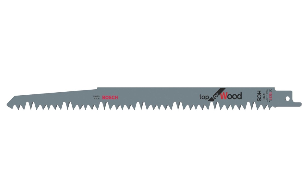Bosch Professional Lame de scie sabre S 1531 L Top for Wood, 100 pièces