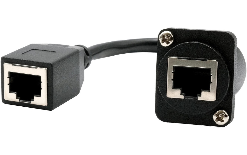 Exsys D-Typ RJ45 Cat.5e femelle à femelle 20 cm
