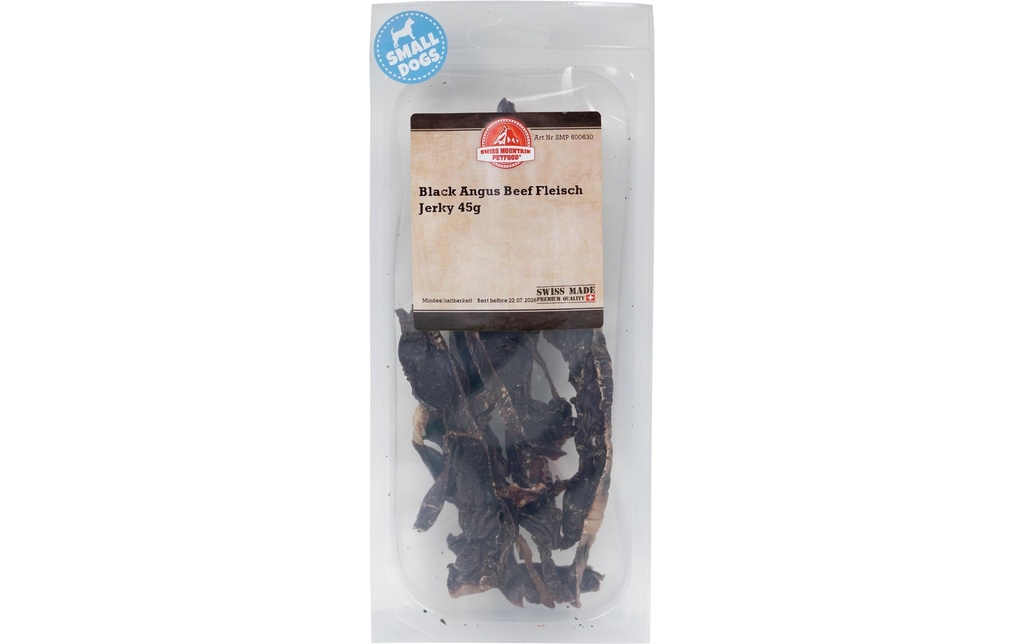 Swiss Mountain Petfood Produit à mâcher  Black Angus Beef Jerky, 45 g