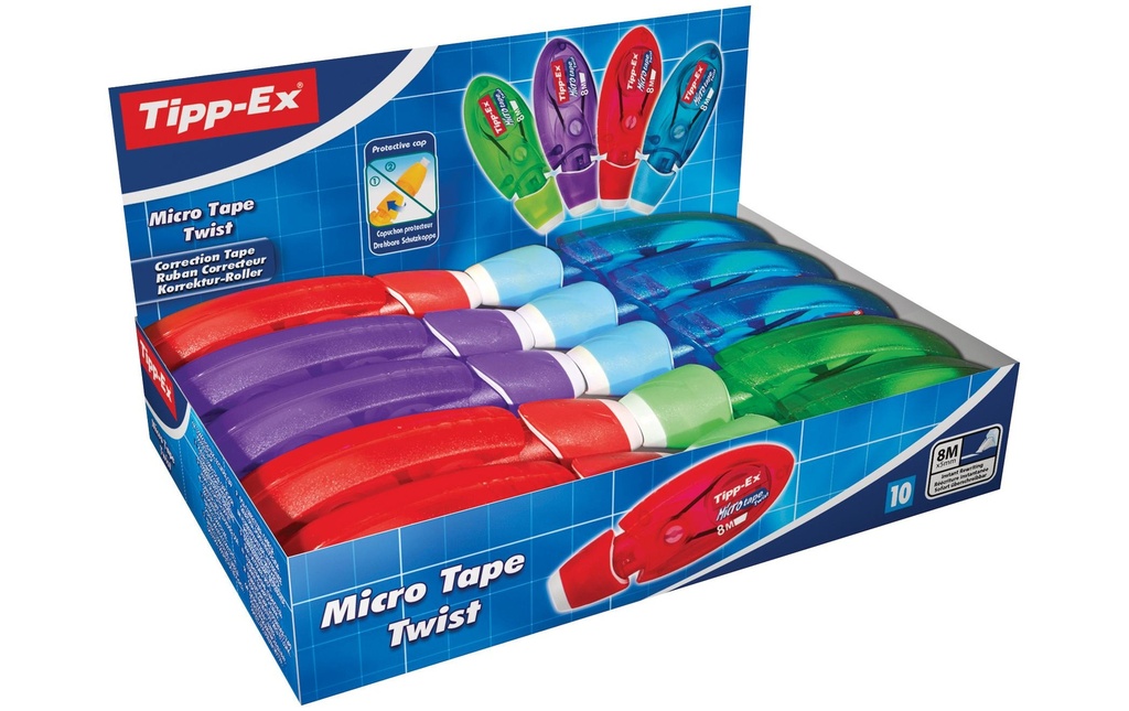 Tipp-Ex Roller de correction Micro Tape 5 mm, boîte de 10