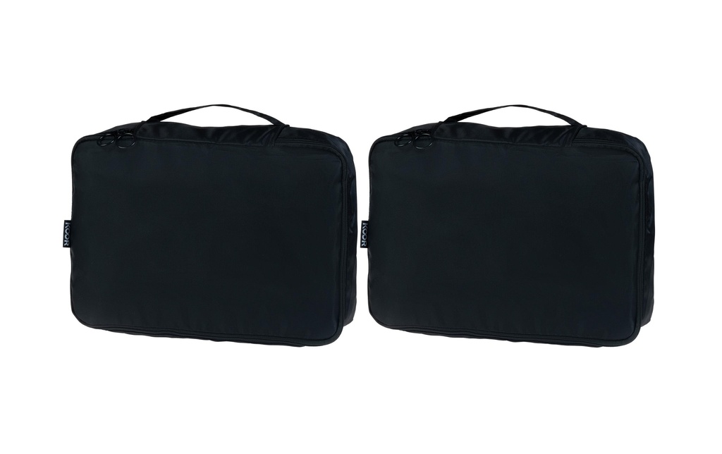 KOOR Sac à linge Reesa, taille S, pack de 2, noir