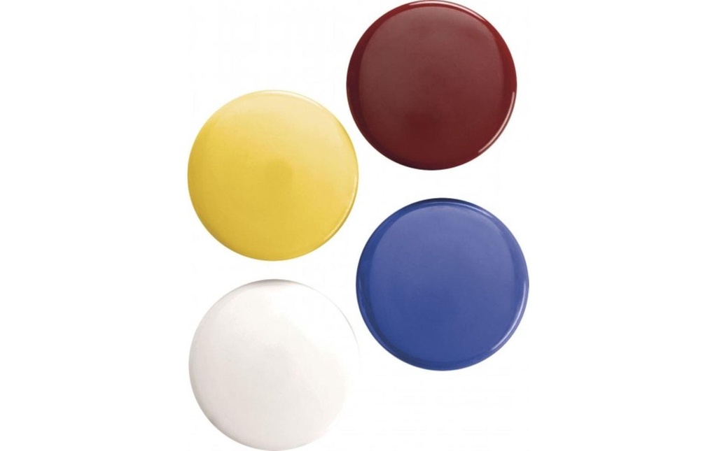 Magnetoplan Aimant Ø 4 cm 4 pièces