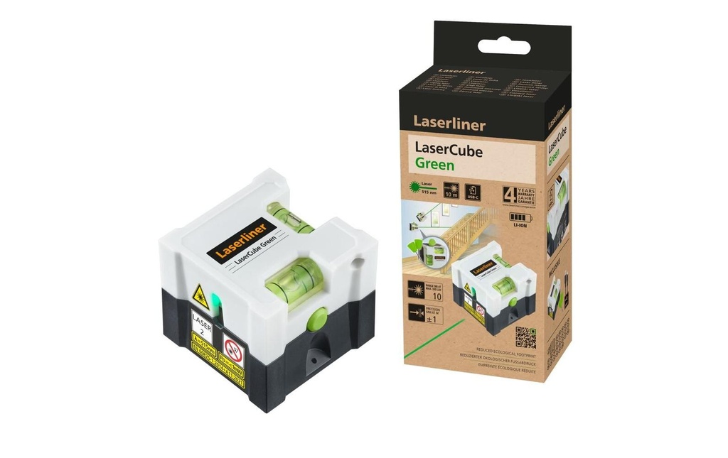 Laserliner Laser à lignes LaserCube vert 10 m