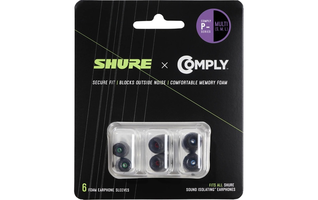 Shure Embouts auriculaires EACYPF-6KIT 6 pièces