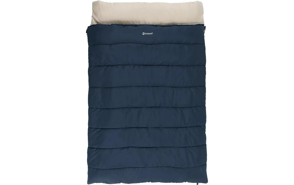 Outwell Sac de couchage Contour Lux Double Polyester, Bleu