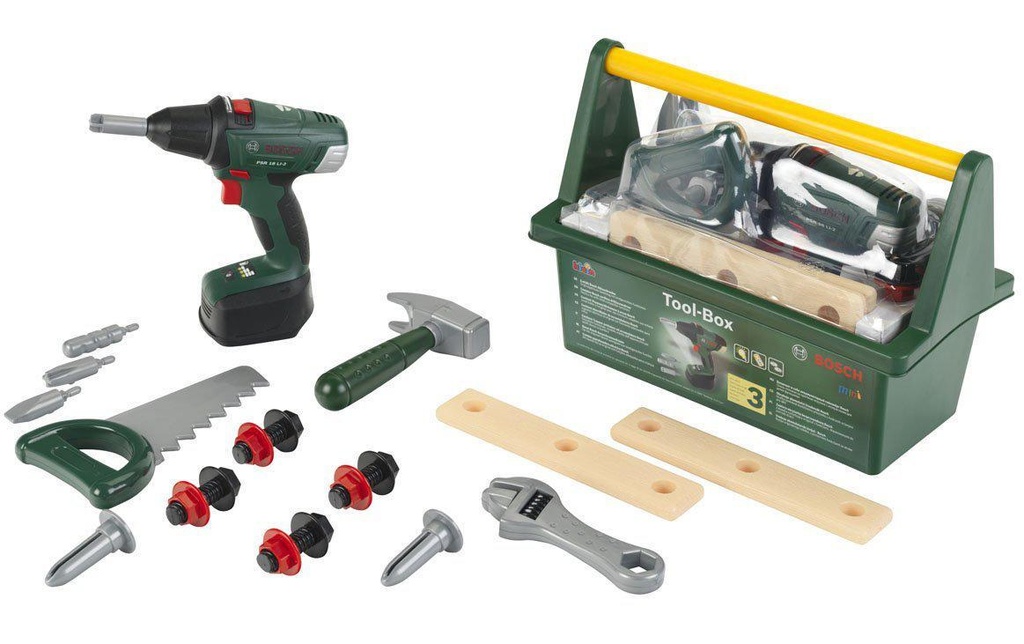 Klein-Toys Artisans BOSCH Boîte à outils + tournevis sans fil