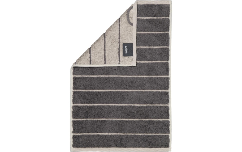 Cawö Serviette pour invité Balance Doubleface 30 x 50 cm, Anthracite