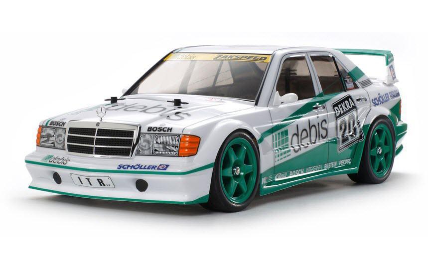 Tamiya Voiture de tourisme MB 190E 2.5 EVO II TT-01E Kit de construction, 1:10